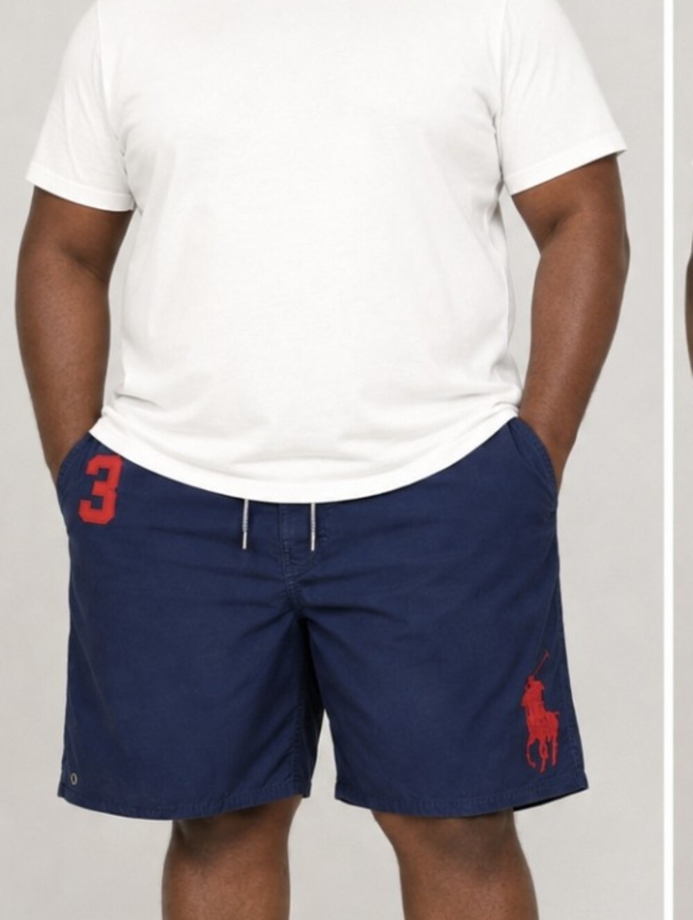 Polo Ralph Lauren 2XB Big Navy Big Pony #3 Swim Trunks Board Shorts